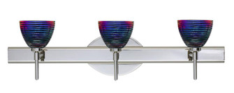 Besa Divi Wall 3SW Black Dicro Wavy Chrome 3x5W LED (127|3SW-1858DW-LED-CR)