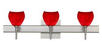 Besa Wall With SQ Canopy Tay Tay Satin Nickel Magma 3x5W LED (127|3SW-5605MA-LED-SN-SQ)