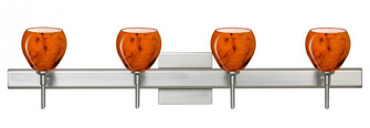 Besa Wall With SQ Canopy Tay Tay Satin Nickel Habanero 4x5W LED (127|4SW-5605HB-LED-SN-SQ)