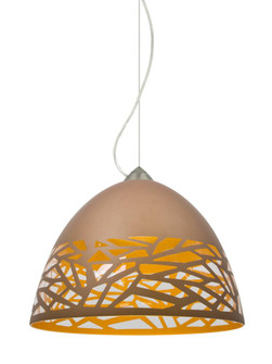 Besa Kiev Pendant, Copper, Satin Nickel Finish, 1x9W LED (127|1KX-KIEVCP-LED-SN)