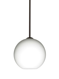 Besa Coco 8 Stem Pendant, Opal Matte, Bronze Finish, 1x9W LED (127|1TT-COCO807-LED-BR)