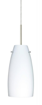 Besa Tao 10 LED Pendant For Multiport Canopy Opal Matte Satin Nickel 1x9W LED (127|J-151207-LED-SN)