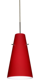 Besa Cierro Pendant For Multiport Canopy Bronze Ruby Matte 1x100W Medium Base (127|J-4124RM-BR)