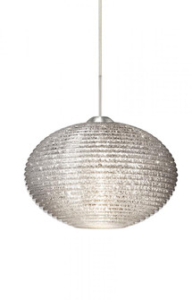 Besa Pendant For Multiport Canopy Pape 10 Satin Nickel Glitter 1x9W LED (127|J-4912GL-LED-SN)