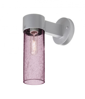 Besa, Juni 10 Outdoor Sconce, Plum Bubble, Silver Finish, 1x60W Medium Base (127|JUNI10PL-WALL-SL)