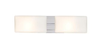 Besa, Lido Vanity, Opal Matte, Chrome Finish, 2x60W Medium Base (127|2WT-888607-CR)