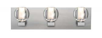 Besa, Boca Vanity, Clear, Satin Nickel Finish, 3x40W G9 (127|3WF-BOCACL-SN)