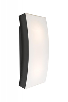 Besa, Billow 15 Outdoor Sconce, Opal/Black, Black Finish, 2x60W Medium Base (127|BILLOW15-BK)
