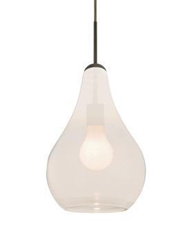 Besa, Leon Cord Pendant, Milky White, Bronze Finish, 1x60W Medium base (127|1JC-LEONMW-BR)