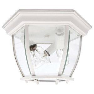 3 Light Outdoor Flush Mount (42|9802BK)