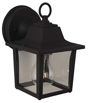 Coach Lights Cast 1 Light 8'' Outdoor Wall Lantern in Textured Black (20|Z190-TB)