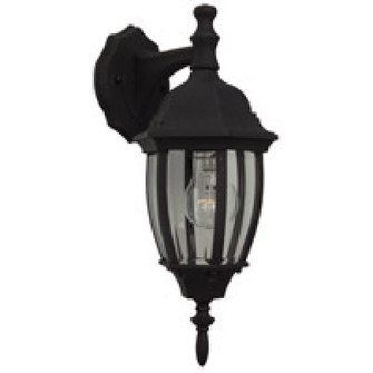 Bent Glass 1 Light Small Outdoor Wall Lantern in Textured Black (20|Z264-TB)
