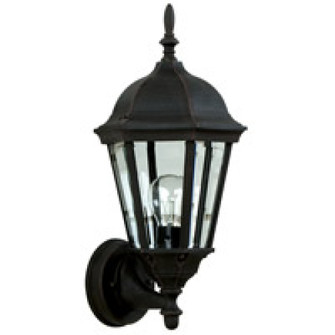 Straight Glass Cast 1 Light 16.75'' Outdoor Wall Lantern in Textured Black (20|Z316-TB)