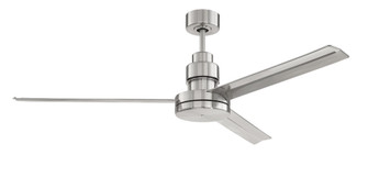 Mondo 54'' 3-Blade Ceiling Fan in Brushed Polished Nickel w/ Brushed Polished Nickel Blades; Ligh (20|MND54BNK3)