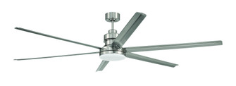 Mondo 72'' 6-Blade Ceiling Fan in Brushed Polished Nickel w/ Brushed Polished Nickel Blades (20|MND72BNK6)