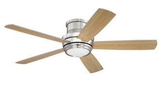 Tempo Hugger 52'' 5-Blade Ceiling Fan in Brushed Polished Nickel w/ Brushed Nickel/Maple Blades;  (20|TMPH52BNK5)