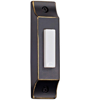 Surface Mount Die-Cast Builder's Series LED Lighted Push Button in Antique Bronze (20|BSCB-AZ)