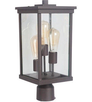 Riviera III 3 Light Large Outdoor Post Mount in Oiled Bronze Outdoor (20|Z9725-OBO)