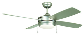 Laval 44'' 4-Blade Ceiling Fan in Brushed Nickel w/ Brushed Nickel/Maple Blades; Integrated Light (20|LAV44BN4LK-LED)