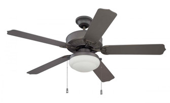 Enduro Plastic 52'' 5-Blade Ceiling Fan with Light Kit in Espresso w/ Outdoor Brown Blades (20|END52ESP5PC1)