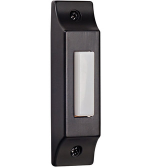 Surface Mount Die-Cast Builder's Series LED Lighted Push Button in Matte Black (20|BSCB-B)