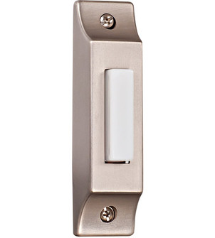 Surface Mount Die-Cast Builder's Series LED Lighted Push Button in Pewter (20|BSCB-PW)