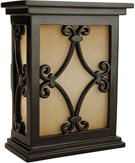 Hand Carved Scroll w/Tea Stained Glass (20|CH1515-BK)