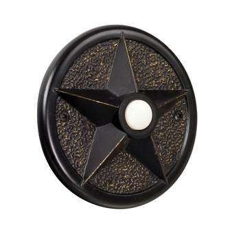 Surface Mount Star LED Lighted Push Button in Antique Bronze (20|PB3036-AZ)