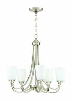 Grace 5 Light Chandelier in Brushed Polished Nickel (20|41925-BNK)
