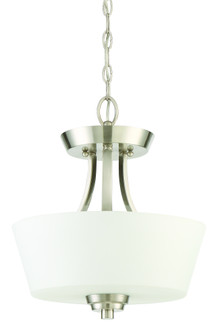 Grace 2 Light Convertible Semi Flush in Brushed Polished Nickel (20|41952-BNK)