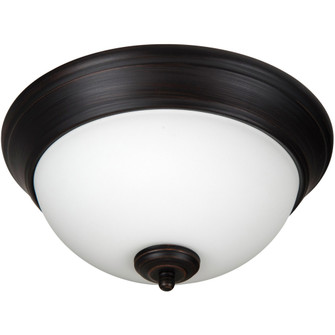 Pro Builder 11'' 2 Light Flushmount in Aged Bronze Brushed (20|XP11ABZ-2W)