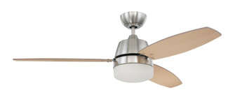 Beltre 52'' 3-Blade Ceiling Fan in Brushed Polished Nickel w/ Brushed Nickel/Maple Blades; Integr (20|BEL52BNK3-LED)