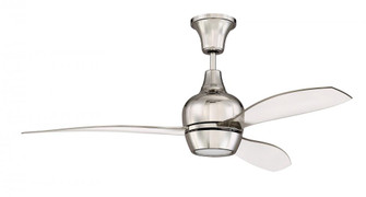 52'' Bordeaux in Polished Nickel w/ Clear Acrylic Blades (20|BRD52PLN3)