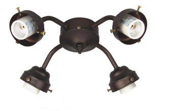 Universal 4 Light Fitter in Oiled Bronze (20|F400-OB-LED)