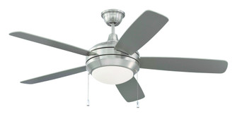 Helios 52'' 5-Blade Ceiling Fan in Brushed Polished Nickel w/ Brushed Nickel Blades; Integrated L (20|HE52BNK5-LED)
