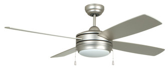 Laval 52'' 4-Blade Ceiling Fan in Brushed Nickel w/ Brushed Nickel/Maple Blades; Integrated Light (20|LAV52BN4LK-LED)
