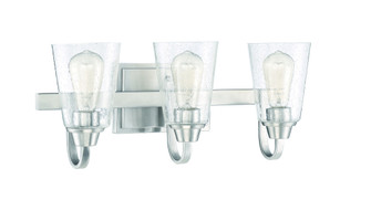 Grace 3 Light Vanity in Brushed Polished Nickel (Clear Seeded Glass) (20|41903-BNK-CS)