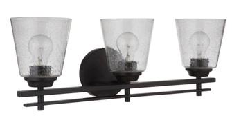 Drake 3 Light Vanity in Flat Black (20|19624FB3)