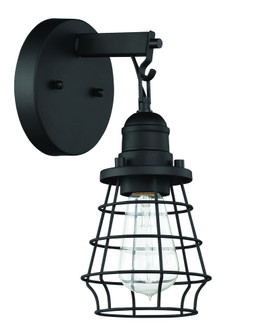 Thatcher 1 Light Wall Sconce in Flat Black (20|50601-FB)