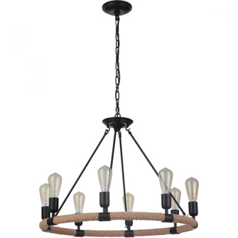 Dillon 8 Light Chandelier in Flat Black (20|51728-FB)