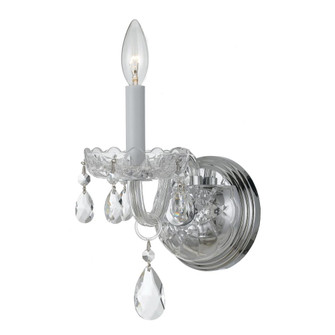 Traditional Crystal 5'' Swarovski Spectra Crystal Polished Chrome Sconce (205|1031-CH-CL-SAQ)