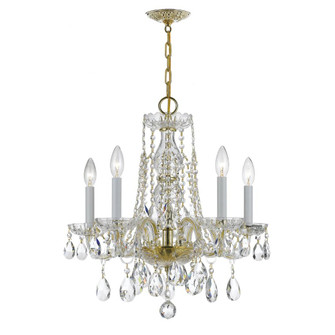 Traditional Crystal 18'' Hand Cut Crystal Polished Brass Chandelier (205|1061-PB-CL-MWP)
