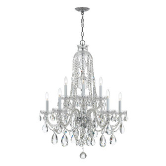 Traditional Crystal 32'' Hand Cut Crystal Polished Chrome Chandelier (205|1110-CH-CL-MWP)