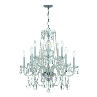 Traditional Crystal 26'' Hand Cut Crystal Polished Chrome Chandelier (205|1130-CH-CL-MWP)