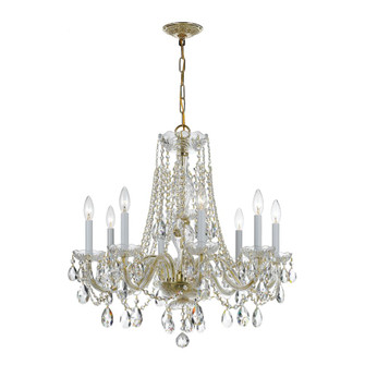 Traditional Crystal 26'' Swarovski Strass Crystal Polished Brass Chandelier (205|1138-PB-CL-S)