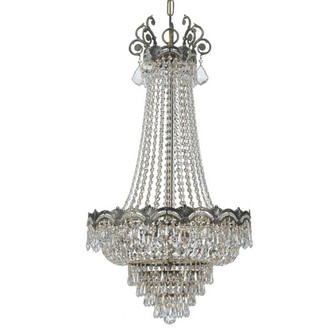 Majestic 8 Light Hand Cut Crystal Historic Brass Chandelier (205|1487-HB-CL-MWP)