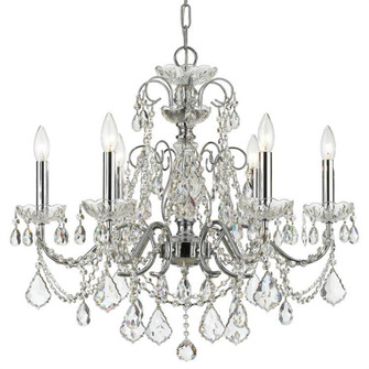 Imperial 6 Light Spectra Crystal Polished Chrome Chandelier (205|3226-CH-CL-SAQ)