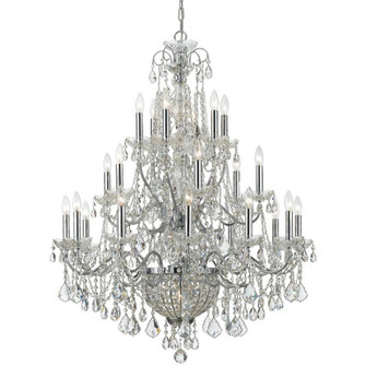 Imperial 26 Light Hand Cut Crystal Polished Chrome Chandelier (205|3229-CH-CL-MWP)