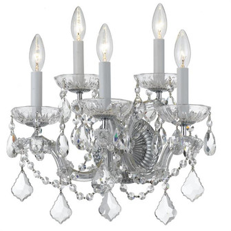 Maria Theresa 5 Light Spectra Crystal Polished Chrome Sconce (205|4404-CH-CL-SAQ)