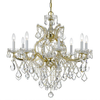 Maria Theresa 9 Light Hand Cut Crystal Gold Chandelier (205|4409-GD-CL-MWP)